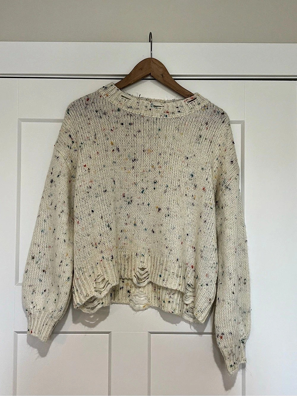SHEIN Multicolor Speckled Knit Sweater